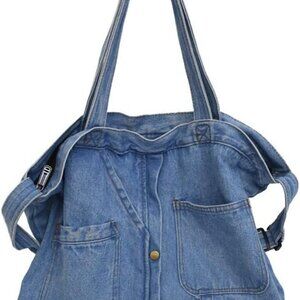 Shoulder Bag for Women Denim Crossbody Hobo Bag Casual Lightweight Handbag for W